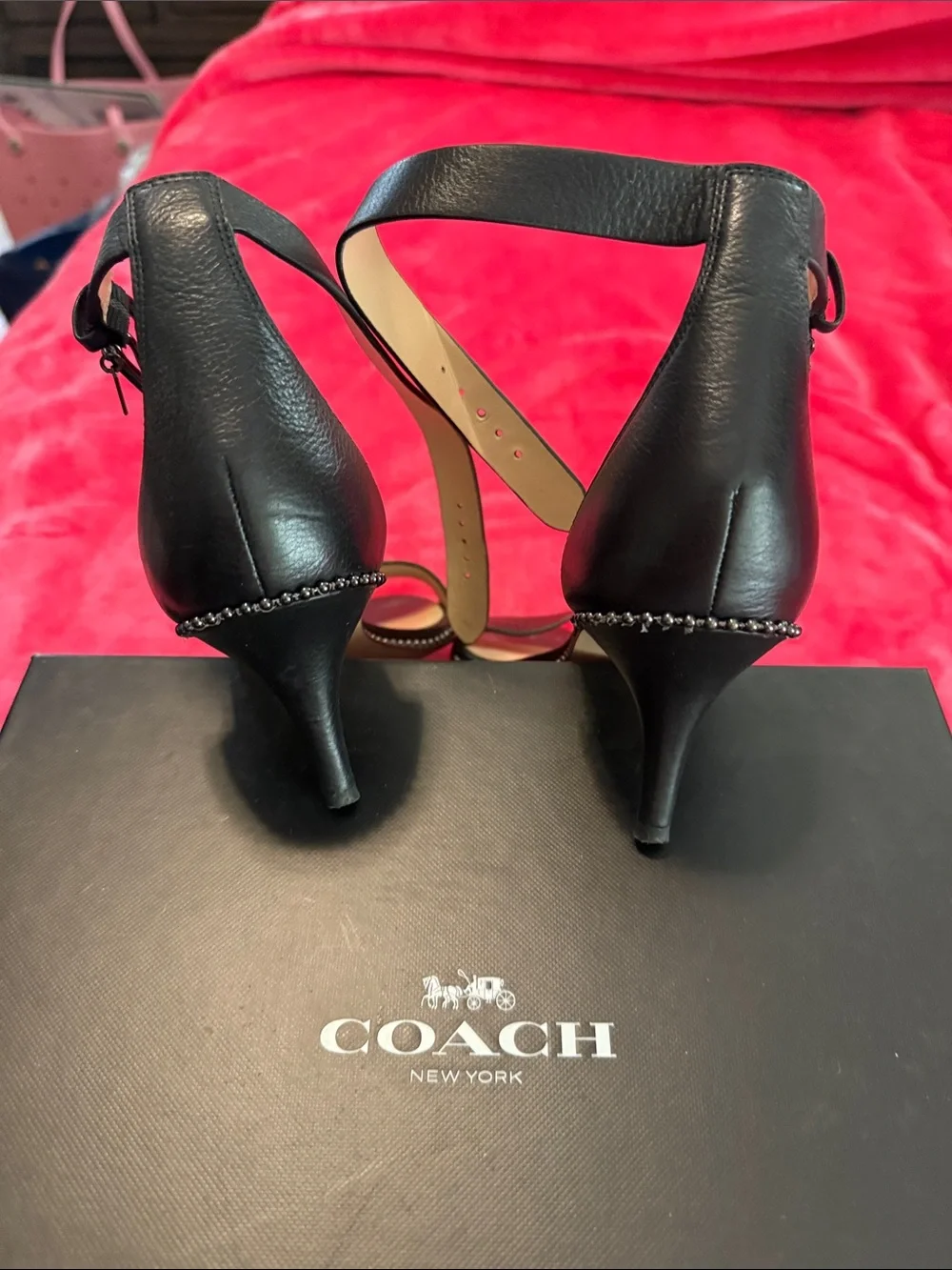 Coach Black Logo Gift Box with Silver Print